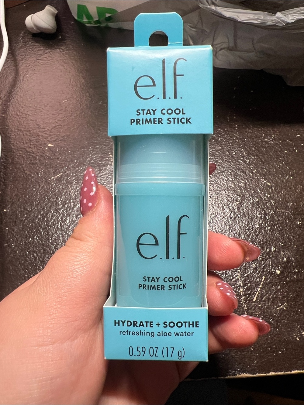 e.l.f. Stay Cool Primer Stick in light blue